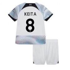 Liverpool Naby Keita #8 Bortedraktsett Barn 2022-23 Kortermet (+ korte bukser)